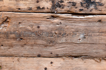 Naklejka premium Old wooden background wall