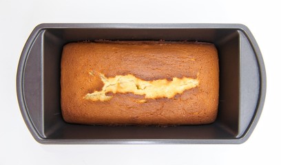 Homemade Pound Cake in Pan