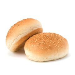 Round sandwich bun with sesame seeds