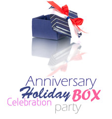 gift box with ribbon isolated on white