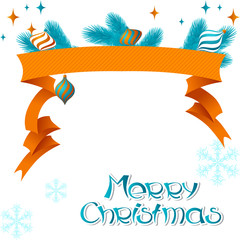 Vector Merry Christmas background in retro style.