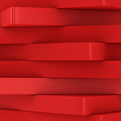Column of red blocks
