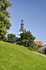 View on church Niguliste kirik in Tallinn