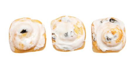 sweet cake on white background