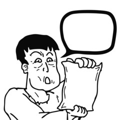 Message comic talking