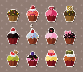 cup-cake stickers - 45108771