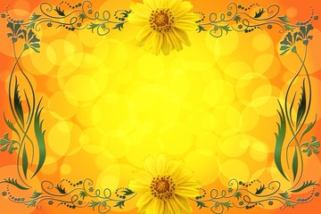 Obraz premium Moldura Floral