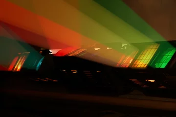Photo sur Plexiglas Lumière et ombre Éclairage de projecteurs de couleur sur scène
