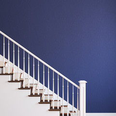 Fototapeta premium White stairway.
