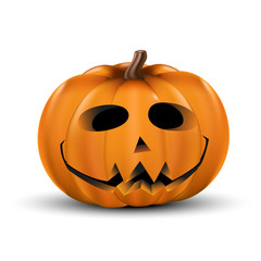 Halloween pumpkin realistic