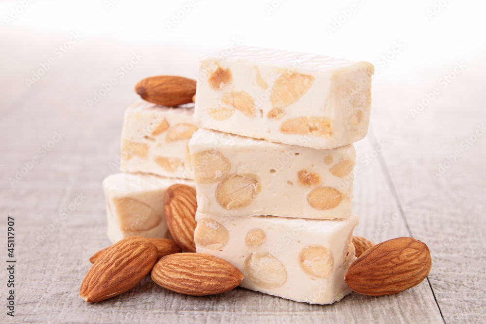 Wall mural nougat and nut - Wall murals