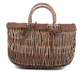 Empty wicker basket