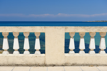 Balustrade by the sea