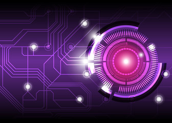 future digital button design background