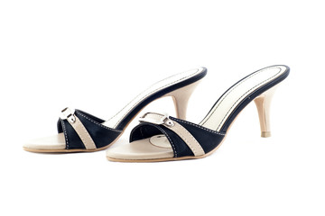 Pair of beige female shoes