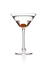 Martini with olive