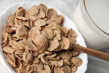 Breakfast with corn-flakes
