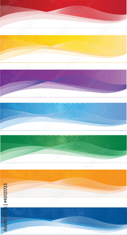 Wall mural web banners
