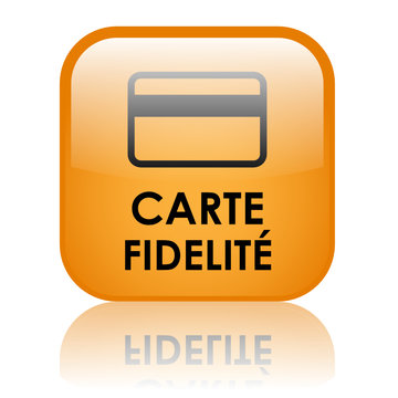 Bouton web orange CARTE FIDELITE