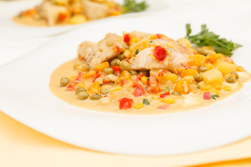 chicken with vegetables