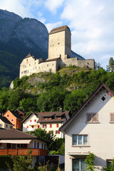 Fototapeta na wymiar Szwajcaria - Sargans Castle