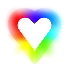 Rainbow heart