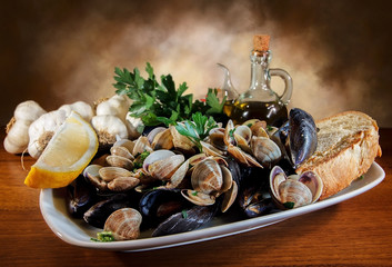 Sautè di cozze e vongole