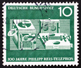 Postage stamp Germany 1961 Reis Telephone