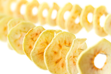 Getrocknete Apfelringe