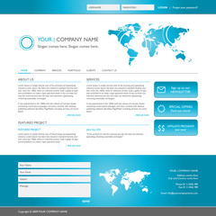 elegant website template, vector illustration