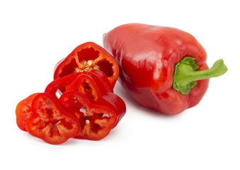 sliced ​​red pepper