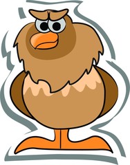 Мультфильм вектор сова