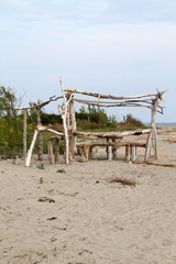 Area pic nic sulla spiaggia