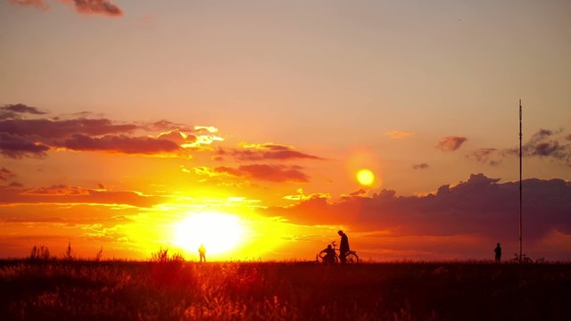 Teufelsberg, Sonnenuntergang, Timelapse, Zeitraffer