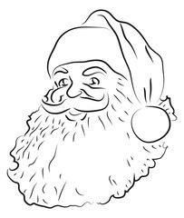 Drawing of Santa Claus
