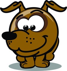 Obraz premium Собака мультфильм вектор