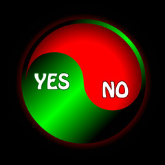 Button yes and no