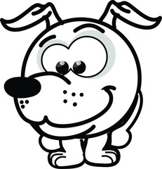 Собака мультфильм вектор