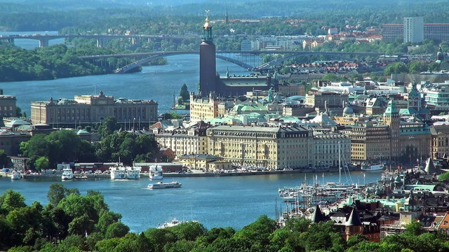 Аerial panorama of Stockholm, Sweden