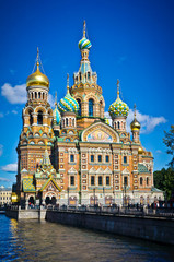Obraz premium Church of the Savior on Spilled Blood, Saint Petersburg, Russia