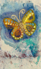 Obraz na płótnie Canvas Butterfly Painting