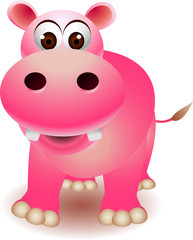 cute baby hippo cartoon