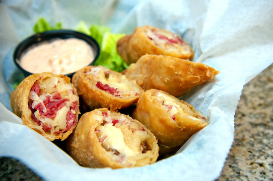Homemade Reuben bites