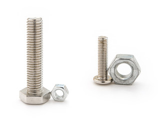 two sets mismatch bolt and nut