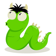 Cartoon illustration of strange creature