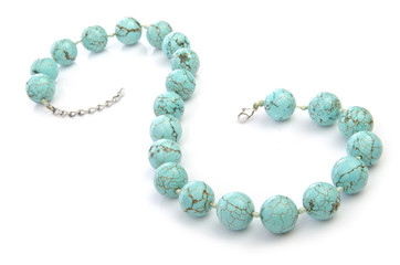 Necklace isolated on the white