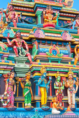 Fototapeta na wymiar indien świątyni fasada