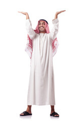 Arab man isolated on the white