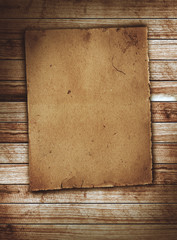 old Brown papers on wood textures background