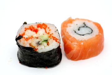 delicious sushi isolated
